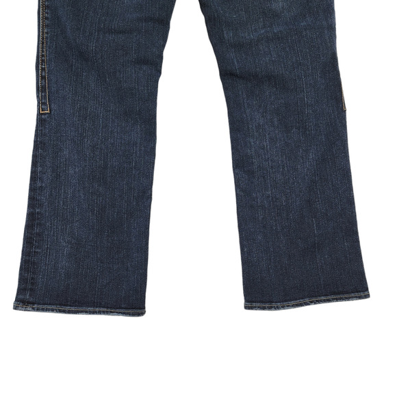 Silver Ankle Cropped Jeans‎ 29 Women Santorini Dark Blue Faded Embroidered - Picture 11 of 11